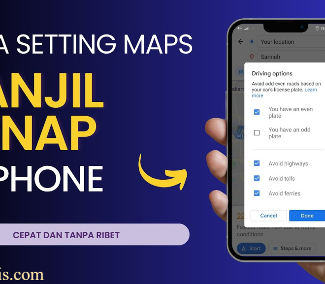 Cara Setting Ganjil Genap di Google Maps iPhone