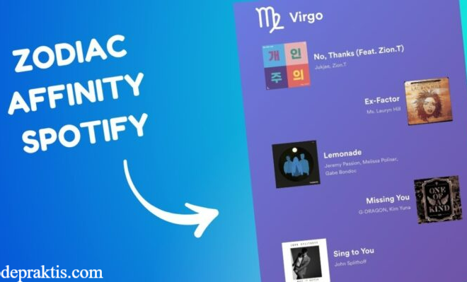 Zodiac Affinity Spotify Link, Begini Cara Buatnya